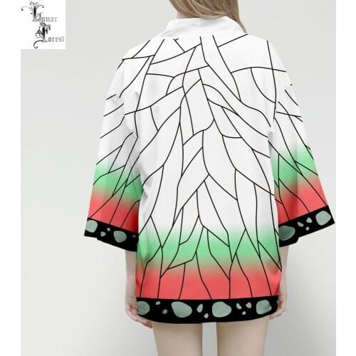 Anime Shinobu Cool 3D Printing Japanese Kimono Haori Yukata Cosplay Women/Men Summer Casual Streetwear