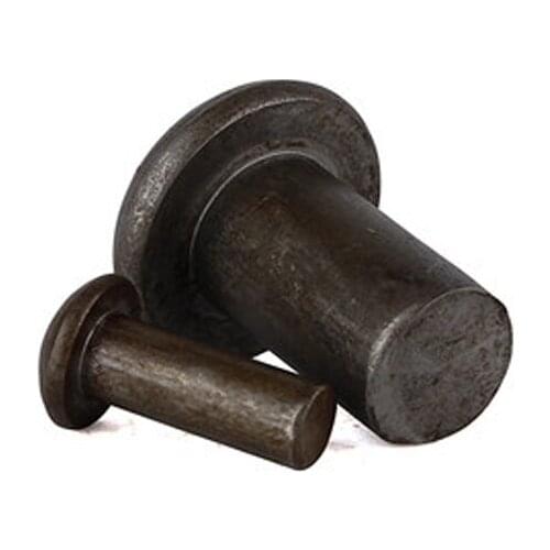 5pcs M8 GB867 Semicircular head rivet Natural round head solid Iron rivets 40mm-80mm Length