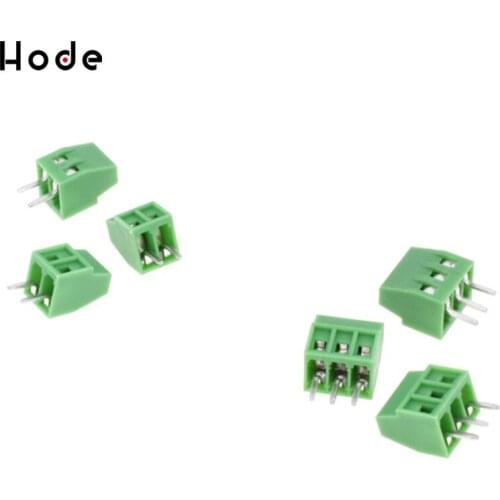 10PCS kf120-2.54-2P 3P 2.54MM pitch straight pin pcb screw terminal block connector 2PIN 3PIN green KF120