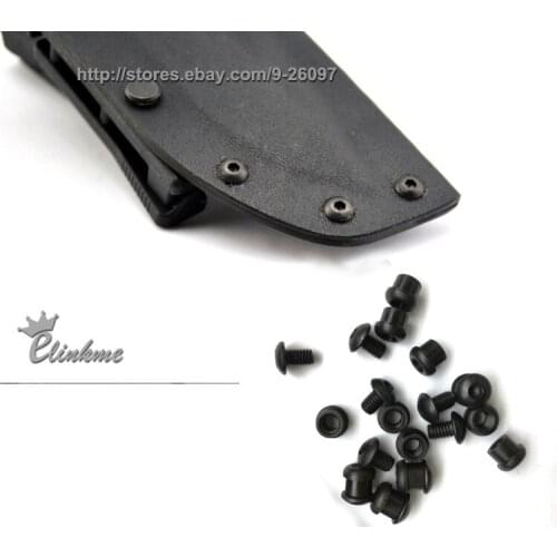 100pcs 2.8mmx 6mm Chicago Antirust CNC screws used for 1.5mm(0.06") Kydex Thermoplastic plank screw of knife scabbard Holster