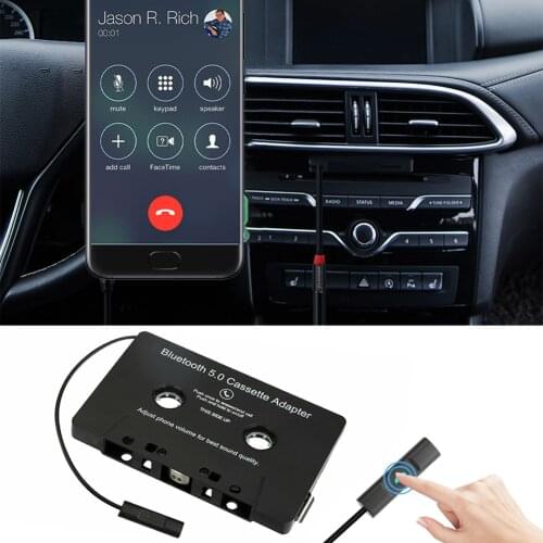 5.0 Car Tape Cassette Audio Aux Adapter Smartphone Cassette Adapter Bluetooth Converter Aux Stereo Music Car Cassette Player