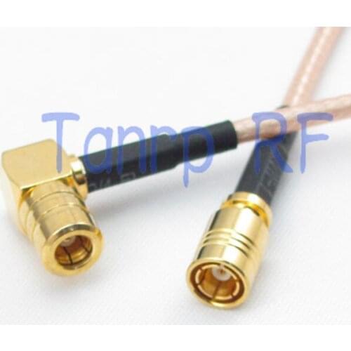 50CM Pigtail coaxial jumper cable RG316 extension cord 20in SMA female jack to SMA female right angle RF adapter connector