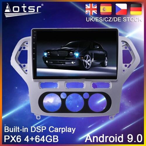 Android 10 PX6 64G Car DVD Player GPS Navigation For Ford Mondeo 4 2006 - 2010 Car Auto Radio Stereo Multimedia Player HeadUnit