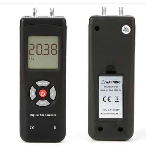 2Psi /5Psi /10Psi Digital Manometer LCD Differential Air Pressure Meter LCD Digital Differential Gauge