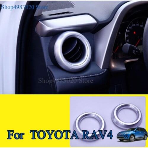 For Toyota RAV4 Rav 4 2016 2017 2018 ABS New Style Dashboard Air Conditioning AC Outlet Vent Ring Cover Trim