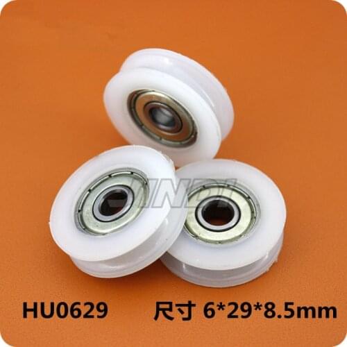 Fixmee 10pcs 29mm Round Groove Nylon Pulley Wheels Roller for 2.5mm rope w/ 625ZZ Bearing