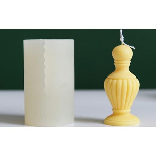 Europe Style Flower Vase Candle Mold Perfume Aromatherapy Plaster Silicone Mold ragrance Making Wax Mould Soap Decor Tool