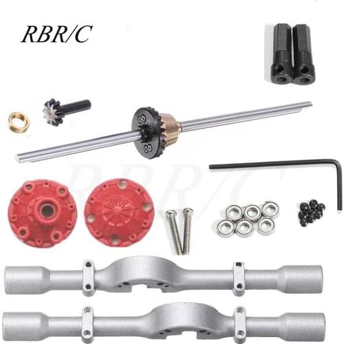 HobbyLane RBR/C WPL D12 Remote Control Vehicle Climbing Off-road Metal Upgrade Differential Rear Axle Assembly Accessories