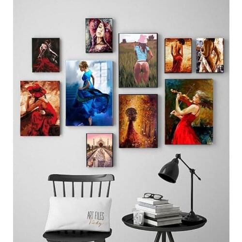 DIY Hat woman Painting Romantic People Pictures By Numbers On Canvas Framed Wall Pictures Art For Living Room Home Decoration