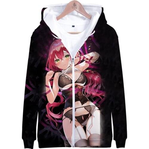 Kawaii HOLOLIVE VTuber Sakura Miko3D Print Autumn Winter Holiday Passionate Men/Women Streetwear Zie Hooded Y2K Women-clothing