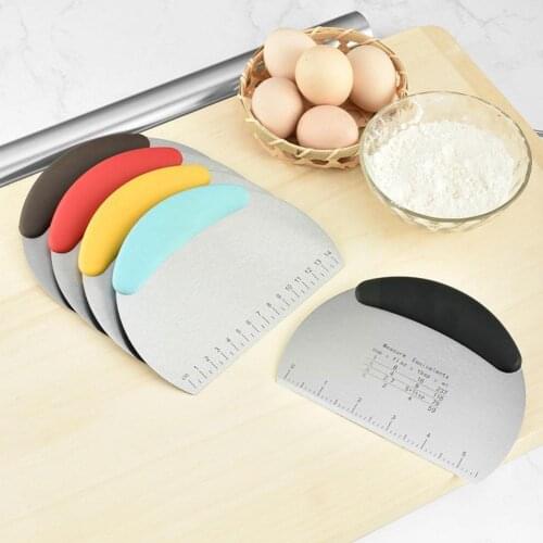 Pastry Cutter Anti-rust Steel Cake Spatulas Dough Scraper Trapezoid Bread Tools Multiduty Fondant Pizza Butter Knife Bakewa B9R2