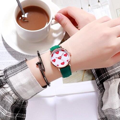Creative gift watches round candy color more small and pure and fresh students love watches contracted character watches