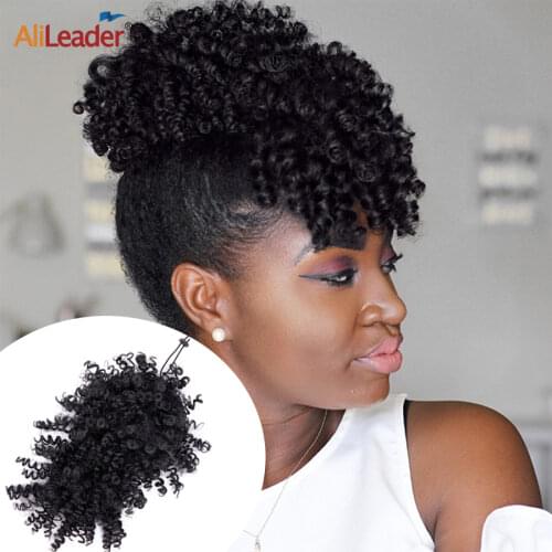 Alileader New Curly Bangs Synthetic Kinky Curly Hair Bangs Short Clip On Hair Extentions Adjustable Fringe Hair Piece For Women