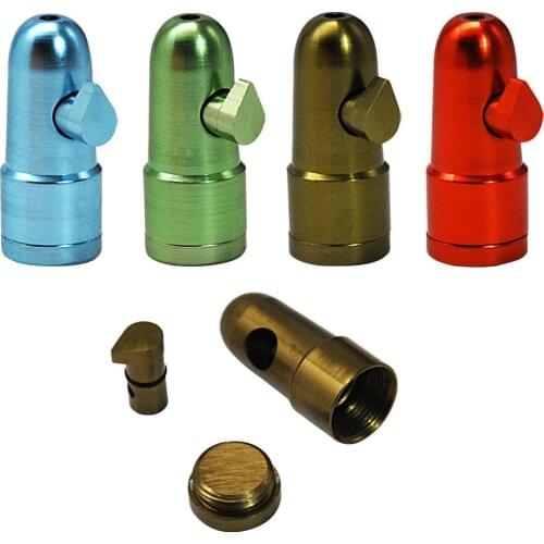 TOPPUFF Rocket Metal Snuff Bullet Sniffer Snorter Dispenser 44MM Mini Bullet Snuff Snoter Tool Smoking Accessories