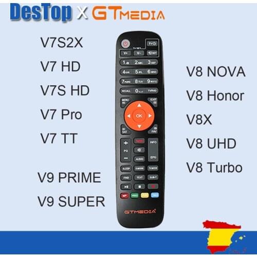 1PC original Remote Control for gtmedia V8X V8 UHD V8 NOVA V9 SUPER V7S2X V7S2X V7 PROV9 PRIME V9 SUPER satellite receiver