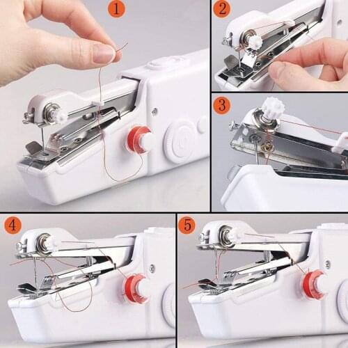 New Mini Portable Handheld sewing machines Stitch Sew needlework Cordless Clothes Fabrics Electric Sewing Machine Stitch Set