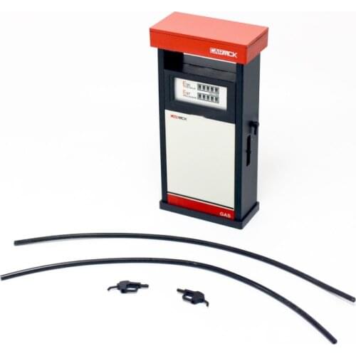 1:18 Scale Fuel Dispenser Model Gas Station Scene with Car Model Decoration Static Display Sand Table Scene Diy Toys Boy