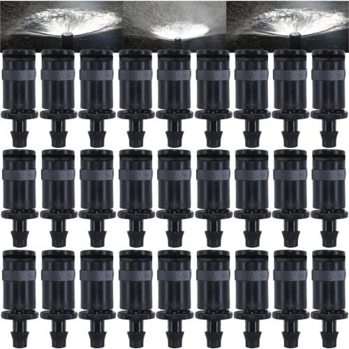 KESLA 200PCS 180 Degree Refraction nozzle w/ Thread Barb Drip Irrigation system Automatic Watering Sprinklers Garden accessories