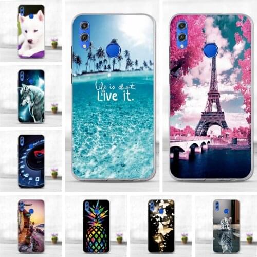Cartoon Animal Pattern Silicon Case For Huawei Honor 8C 8X Max Case For Huawei V10 lite Enjoy Max Case Cover for Honor Play 8A
