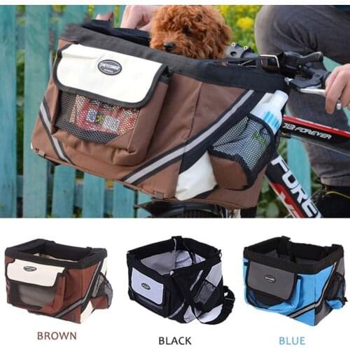 Pet Bicycle Carrier Bag Pouch Removable Basket Transportin for Cats Dogs Puppy Bike Seat Basket Backpack Pet Travel Products