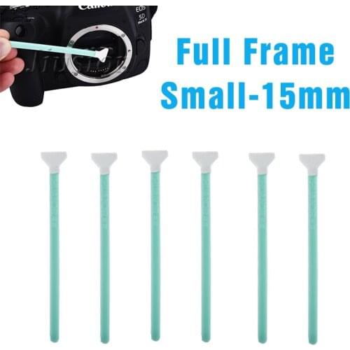 15mm Dry Sensor Swab 6pcs CCD CMOS Full Frame Small Camera Cleaning Suit Lens Screen Cleaner for Nikon Canon Digital DSLR Camera