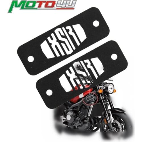 Stainless Fuse Box Top Plates With Screws Motorcycle Accessories 1Pair For YAMAHA XSR900 XSR 900 Black