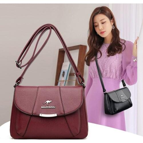 High quality Sac Designer Luxury Handbags 2021 New Vintage Soft Leather Tote Bags For Women Multi-pocket Shoulder Messenger Bags
