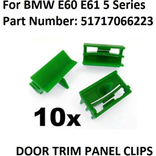 X10 For BMW E60 E61 5 Series- Plastic Trim Clip Fastener Side Skirt Sill Moulding New