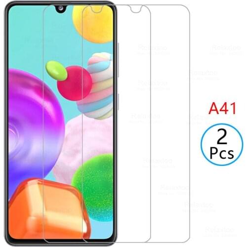 2PCS For samsung a41 Glass tempered Glass For samsung galaxy a41 2020 a 41 a415F screen protector protective Film