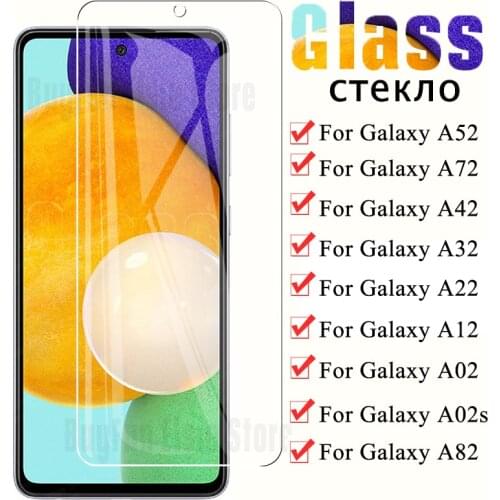 1/2PCS Tempered glass for Samsung Galaxy A52 A72 A42 A32 A22 A12 A02 A02s A 52 5G 4G film screen protector protective glass