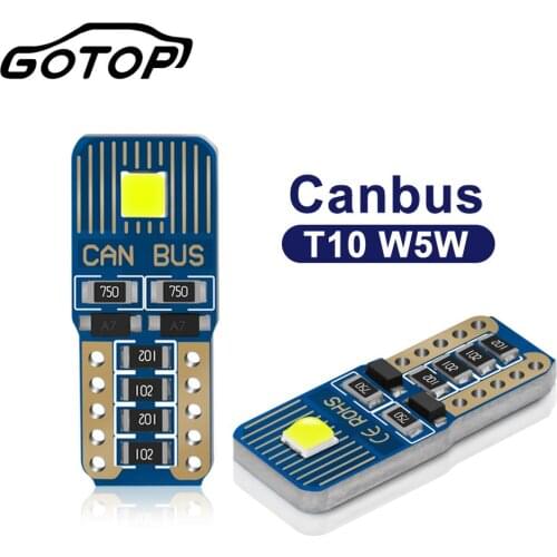 2pcs T10 Led Bulb 2SMD FLS35 Chips Canbus Error Free 164 198 Light Car Interior Dome Light 6000K License Plate Light Auto Lamp