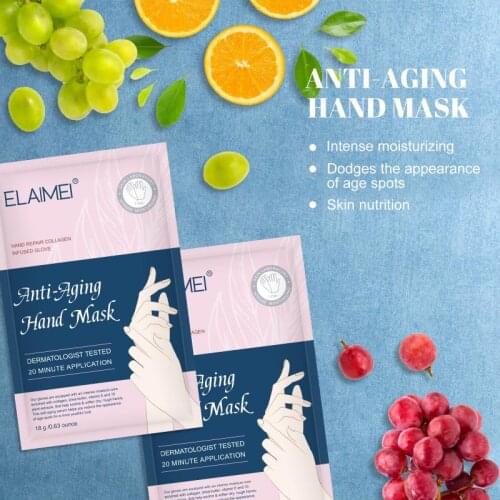 2Pcs/bag Moisturizing Hand Mask Silk Skiing Improves Dry Exfoliating Remove Dead Skin Winter Hydrating Hand Skin Care TSLM1