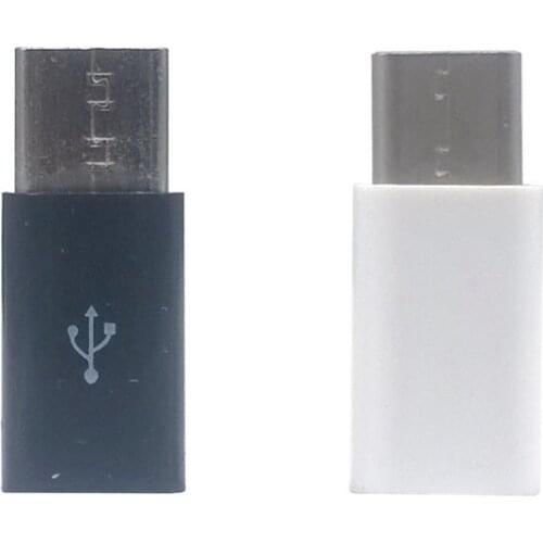 25pcs 50pcs Type-C Adapters Connectors OTG Micro USB Connector Plastic Shell Jack Tail Sockect Mini Plug Terminals