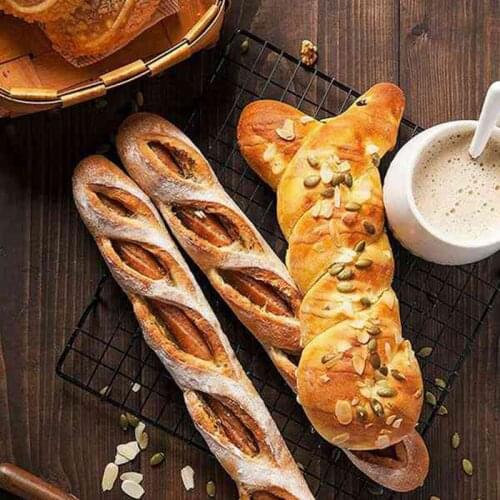 2Pcs Cooling Racks for Baking Non Stick Metal Cake Cooling Wire Roasting Rack Large Small Heavy Cooling Mesh