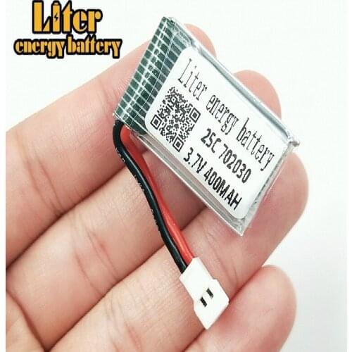 3.7V 400mAh lithium polymer battery Hendy 1306 You Di U816 U830 Di Feida F180 aircraft Li-polymer Lipo Battery 702030 25C