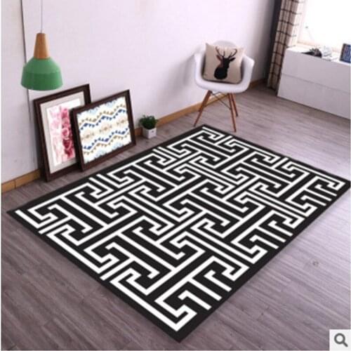 3D printed geometric lattice carpets for living room study bedside rugs and Carpet bedroom yoga Floor mat children Crawl tapete
