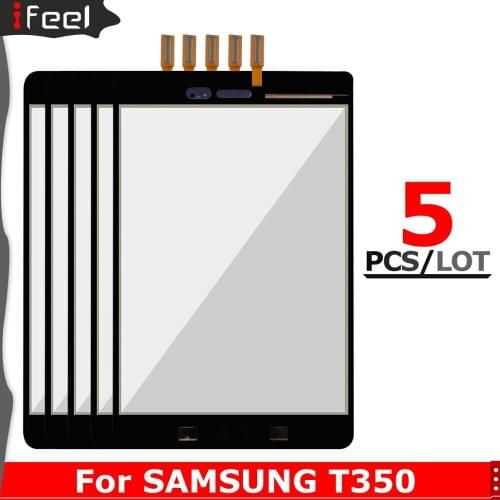 5Pcs/Lot 100% Tested Screen For Samsung Galaxy Tab T350 T355 SM-T355 SM-T350 Touch Screen Digitizer Sensor Glass Panel Tablet