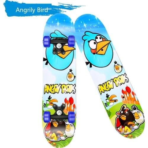 60CM Complete Skateboard Skate Board Four Wheel Scooter Longboard Pulley Wheel Fashionable Adult Four-wheel Skate Board Double