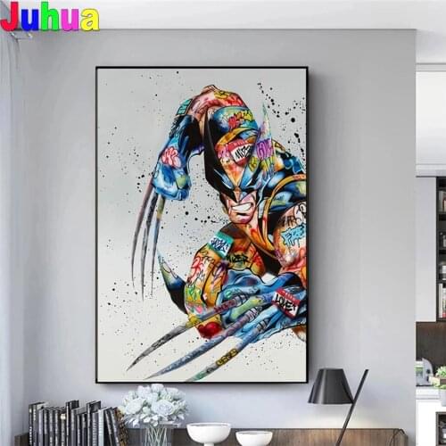 Graffiti Invincible Hero 5d diy diamond painting full Square Round drill diamond embroidery mosaic kits Home Decoration