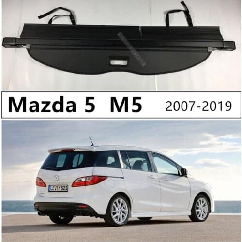 Aluminium alloy + Fabric Rear Trunk Security Shield Cargo Cover For Mazda 5 M5 2007.2008-2018.2019