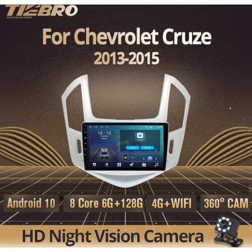 2DIN Android 10.0 Car Radio For Chevrolet Cruze 2013-2015 GPS Navigation Stereo Receiver Car Multimedia Player DSP Car Video IGO