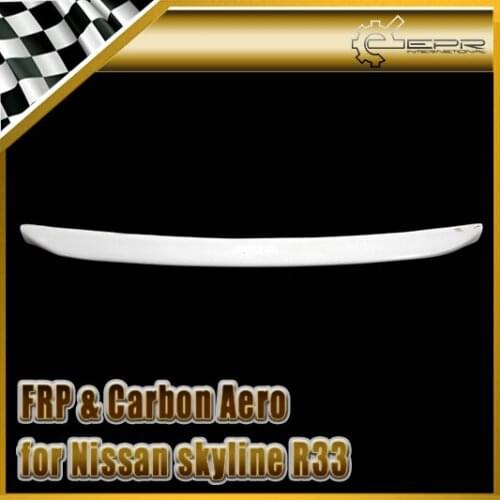 Car-styling FRP Fiber Glass Hood Bonnet Lip Fit For Nissan Skyline R33 GTR GTS