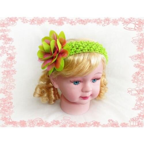 Free shipping 20pcs 3.5" Silk B- Flower Hair Accessories For Gifts Special Spike Girl /Baby Fashion Headbands Hair Wear