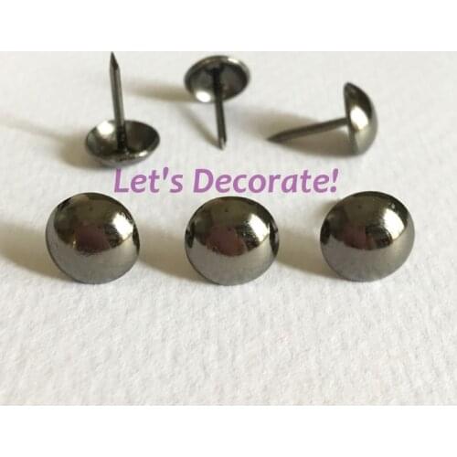 Free DHL shipping 3000pcs/lot 11mm Gun Black Color Home or Garden Decorative Tack, Hobnail, Upholstery Nail