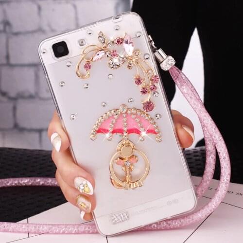 Lovely Bling Crystal Diamond Rhinestone Stones Soft Back Cover For Huawei P8 P9 P10 P20 P30 P40 Pro Lite Mate10 20 30 Lite Pro