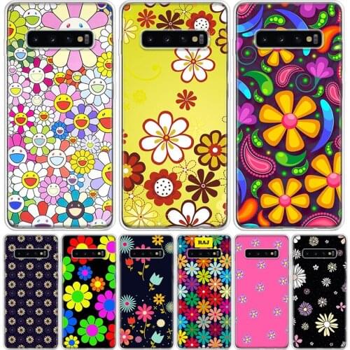Sun Flower Daisy Phone Case for Samsung Galaxy S10 S20 Ultra Note 10 9 8 S9 S8 S7 J4 J6 J8 Plus Lite + Popular Cover Capa