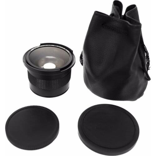 GloryStar 58mm 0.35X Fish Eye Super Wide Angle Fisheye Lens for Canon Nikon Sony DSLR