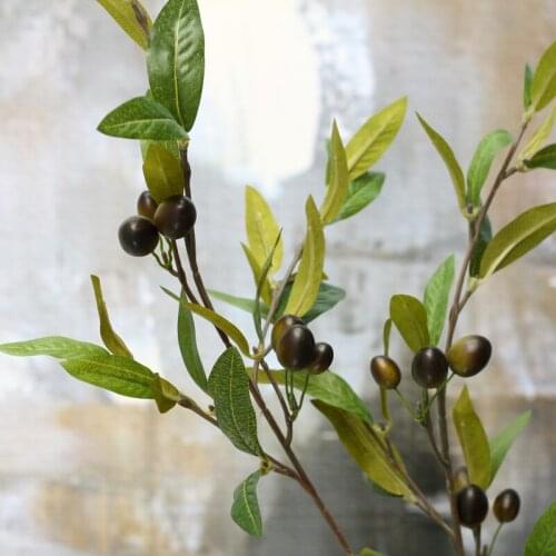 Artificial Flowers New style Olive branch arrival indoor high artificial olive plants flower.Artificial peony flower dance show