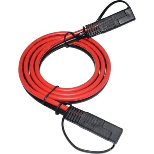 100CM 10AWG SAE to SAE 2 Pin Quick Disconnect Power Automotive Extension Cable Cap for Solar Panels Battrey Motorcycle Battrey