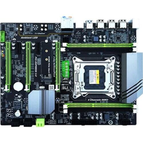 X79T Computer Motherboard LGA 2011 ATX Combos E5 2689 CPU with 4xDDR3 RAM 1866Mhz PC3 12800R PCI-E NVME M.2